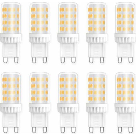 Ampoules LED G9 5W, Equivalente 40W 50W Halogène Lumière, 450LM, Blanc Neutre 4000K, AC 220V, Culot G9 Standard, économie d'énergie, pour Ceiling Lighting, Kitchen, Chambre, Salon, Pa