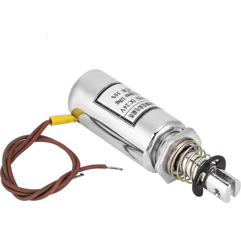 Électroaimant cylindrique à courant continu de type push-pull pour l'automatisation industrielle MQ8-Z12B 9,8 N 24 V CC (1/5)