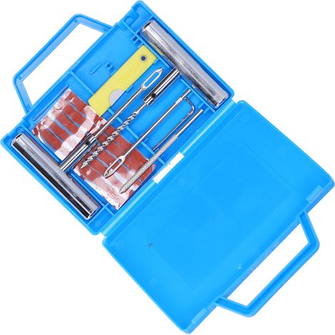Kit de réparation de pneus sous vide, ensemble d'outils professionnels pour la réparation de pneus et de roues de motos, tracteurs et vélos (1/5)