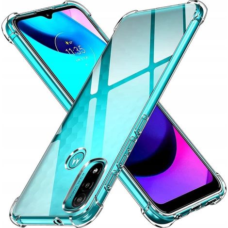 Étui pour Motorola Moto E30/E40/E20S, coque antichoc, transparent avec verre trempé (1/5)