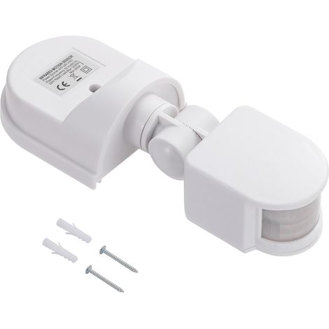 1 pièce AC 220V-240V PIR capteur Infrarouge de Mouvement corporel détecteur de lumière,Interrupteur d'éclairage Domestique étanche IP44 extérieur avec Plage de détection de 180° (1/4)