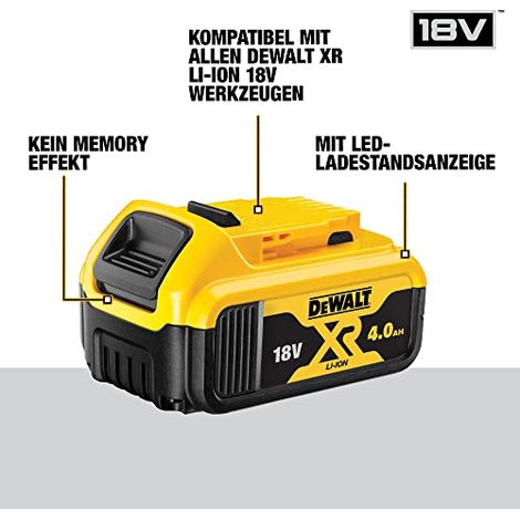 DEWALT DCB182-XJ batteria litio18v 4ah xr ORIGINALE (1/3)