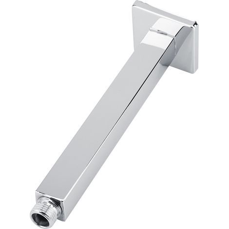 Bras de douche carré en acier inoxydable pour fixation murale pour pommeau de douche de plafond de salle de bain (20 cm)