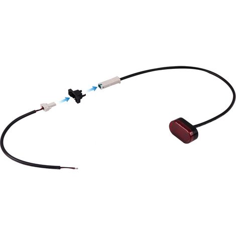 Compatible avec le garde-boue arrière M365/PRO, comprenant le câblage, le feu arrière, le clip et le câble de connexion de la batterie. (1/4)