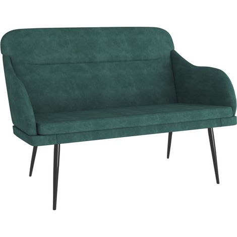Panca/panca in velluto verde scuro 110 x 76 x 80 cm 020010630