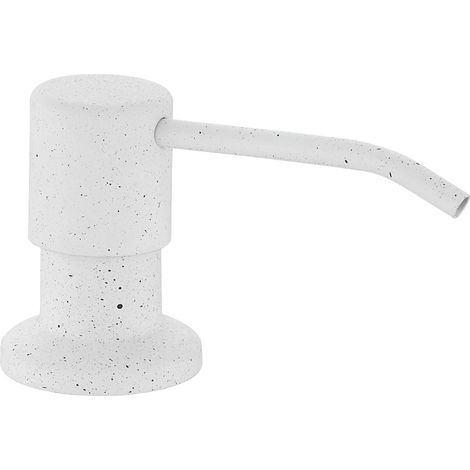 Mexen dispensador de líquido para fregadero, blanco moteado - 6601320-26 (1/3)