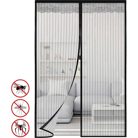 Zanzariera magnetica antimosche per porta, senza foratura (120x240 cm)