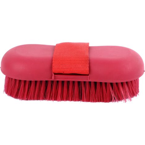 Brosse pour cheval à poils souples, poignée antidérapante, toilettage, Massage efficace, nettoyage, beauté (1/5)