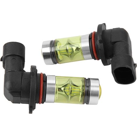 Nebelscheinwerfer und Nebelscheinwerfer-Einheit 2PC 9006 100W 4300K ​​​​Gelbe LED-Scheinwerferlampen-Kit Auto-Fahrlicht.