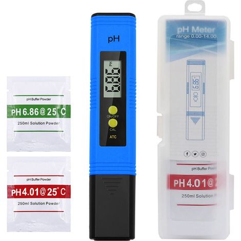 Testeur Ph Tds Ec - 4-en-1 Avec Compensation Automatique De Température - Pour Piscine Aquarium Osmose Inverse Laboratoire - 1 Pièce
