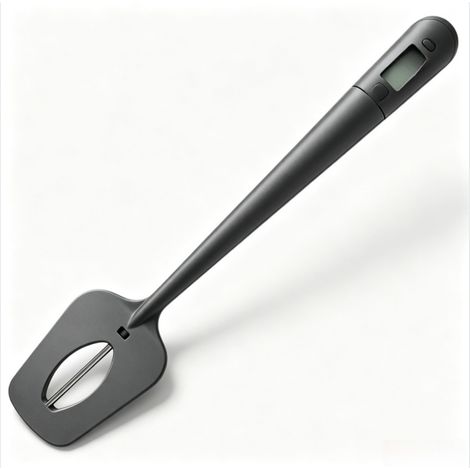 Filiyano-Spatule thermomètre numérique 2 en 1 en silicone avec affichage LCD pour chocolat, sucre et pâtisserie -50 °C à 300 °C ±1 °C, pile LR44 (1/4)