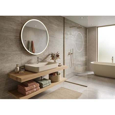 Lavabo rettangolare da appoggio senza troppo pieno in ceramica con foro rubinetto - Avorio Opaco