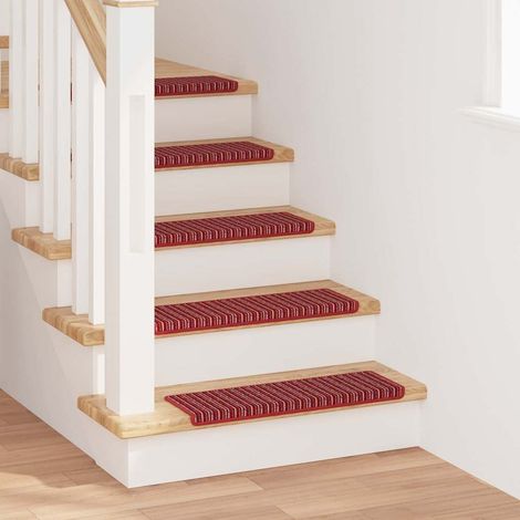Selbstklebende Treppenschoner 15 pcs Rot 65 x 21 x 4 cm