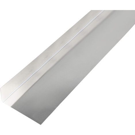 Alberts 462918 Lamiera liscia, bordata, forma a L, alluminio, naturale, 1000 x 68 x 30 mm (1/2)