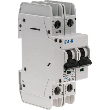 EATON 102167 DISJONCTEUR, 10 A, LOT DE 2, C/CHAR