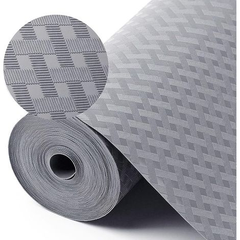 Tapis de tiroir, 45 x 500 cm, en EVA, imperméable, antidérapant, non adhésif, pour tiroirs, étagères, armoire, réfrigérateur (1/4)