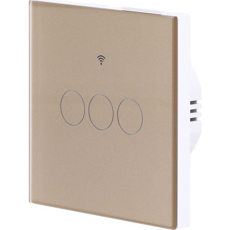 Für Tuya Zigbee Lichtschalter 3-fach EU Fernbedienungs-Touchschalter 100–240 V 50 Hz/60 Hz (1/5)