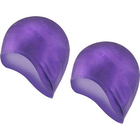 Bonnet de bain unisexe pour cheveux courts et longs, en silicone, couvre les oreilles, pour femmes, hommes, enfants et adultes. (1/5)