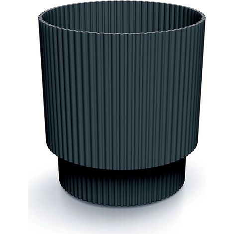 Anthrazitfarbener runder Indoor-Blumentopf Milly Round DMIN150-S433 (1/3)