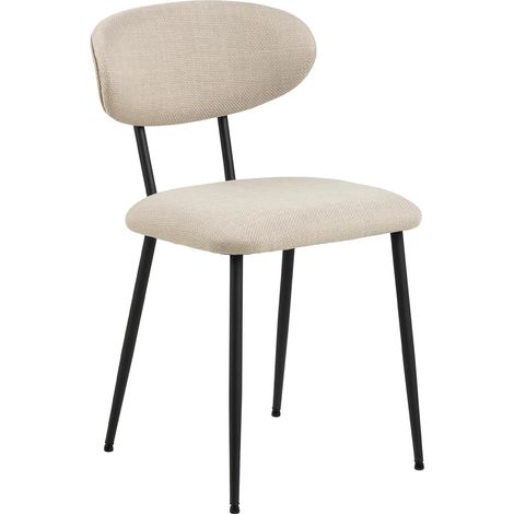 Denise-Sessel, beige gepolstert, skandinavischer Stil (1/5)