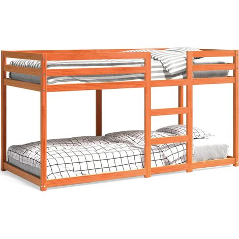 Maison Exclusive - Letto a Castello Marrone Cera 90x200 cm in Legno di Pino