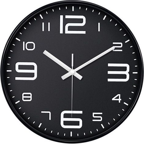 Garden FutureHorloge Murale Design 12 Pouces - Non Tictaquant, Silencieuse, sur Piles - Pour un Intérieur Contemporain