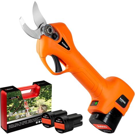 Sécateur Électrique Sans fil Brushless Compact et Léger 16.8V Deux Batteries de 2,0 Ah pour Couper des Branches Jusqu’à 25 mm (YDN-B007)  Secateur electrique Brushless 16.8V 2 Batteries 2Ah, Coupe Bra (1/5)