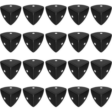royaluxe-20 Pcs Protection Coin de Table en Métal, Protection Angle Metal, Protecteurs d'angle en Métal, Protection Coin Meuble en Métal, Coins de Protection pour Boîtes, Armoires, Bureaux, Meubles(No