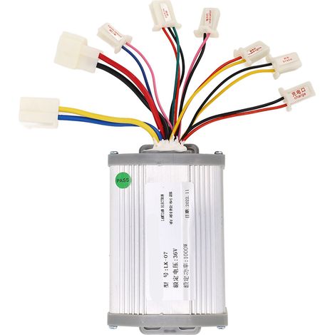 Kit de conversion de vitesse pour vélo électrique, tricycle ou scooter : contrôleur à balais 36 V 1000 W et pédale d'accélérateur. (1/5)