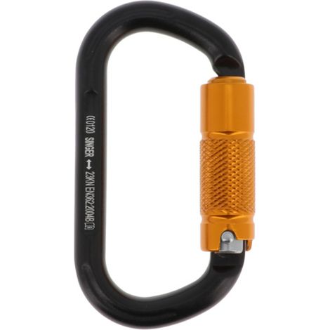 Mousqueton aluminium triple actions ouverture 14 mm - SINGER - OVALUX