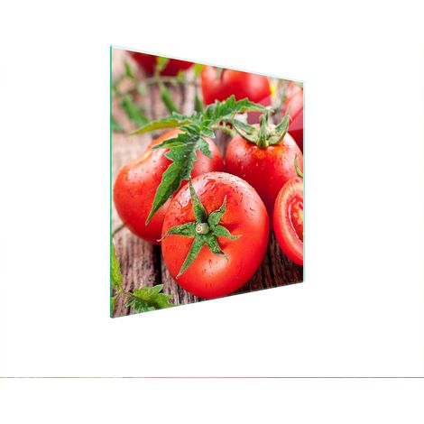 PIASTRA PROTETTIVA IN VETRO PER FORNELLO 50x52 POMODORI (1/5)