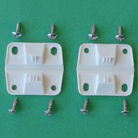 Kit de charnières en plastique de rechange pour glacière Coleman : 2 charnières et 8 vis (réf. 5283-1141, p20241126455) (1/3)
