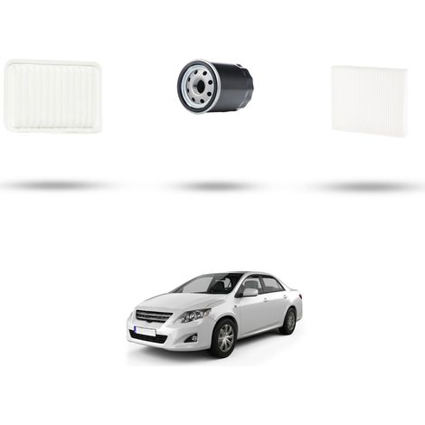 Kit tagliando 3 filtri compatibile con Toyota Corolla X (E14/E15) 1.4 71kw Dal 2007 (1/4)