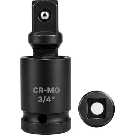 Cardan A Choc 3/4" - 1 Pièce - Acier Cr-Mo - Rotation 360 Degrés - Pour Clé À Choc Et Mécanique Auto - 19mm (1/5)