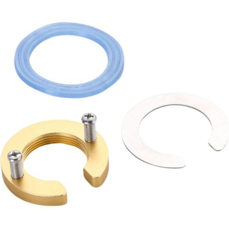 Kit fixation robinet type C, ID 1,2 pouces, aluminium, lavabo (1/5)