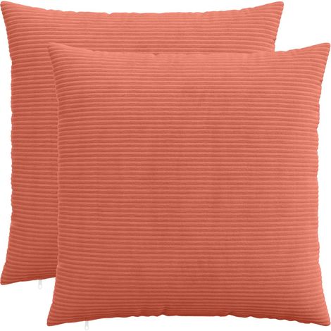 Housse de coussin 2 pcs HEERLEN Rouge orange 70 x 70 cm vidaXL