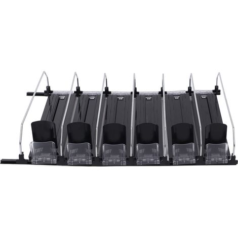 Pousse-boisson automatique réglable en largeur, gain de place, noir, pour frigo 38cm (1/5)