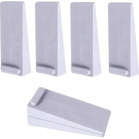 6 Pièces Arrêt Cale de Porte, Antidérapante Cale Porte au Sol avec Hauteur Réglable,Cale Porte Caoutchouc Pour Porte de Balcon, Salle de Bain, Chambre D'enfant, Porte Vitrée, Porte D'entrée (1/5)