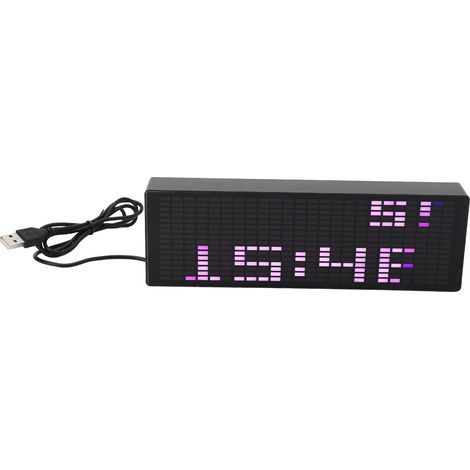 Musikspektrumanzeige mit 384 RGB-LEDs, 20 dynamischen Effekten, 7 Farbeffekten, Musikspektrumanalysator-Anzeige, 5 V (1/5)