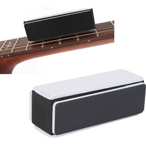 Bloc de ponçage pour guitare, outil de nivellement des frettes, papier abrasif pour lissage et polissage du manche (1/4)