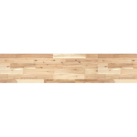 Étagère murale,Étagère flottante 140x30x2 cm bois d'acacia massif non traité CFW45830 (1/5)