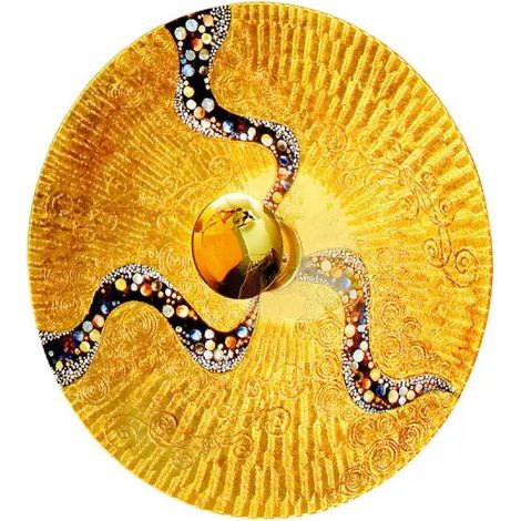 [NEUWERTIG] B-Ware Kolarz Wandleuchte Wandlampe Luna Kiss Gold 24 Karat Gold ø 54 Cm (1/2)