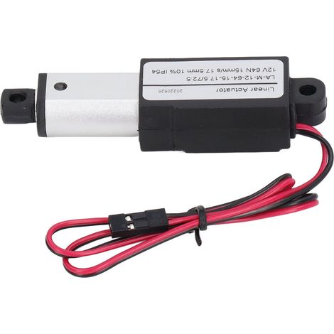 Actionneur linéaire miniature électrique en aluminium ABS, alimentation en courant continu, mini-actionneur de mouvement pour machines agricoles, 12 V, 17,5 mm, 0,7 pouce (1/5)