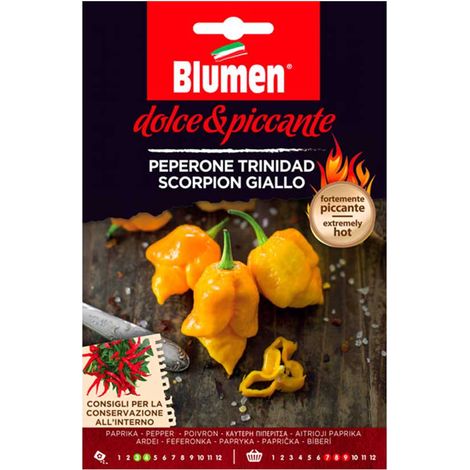 SEMI PEPERONE TRINIDAD SCORPION GIALLO BLUMEN