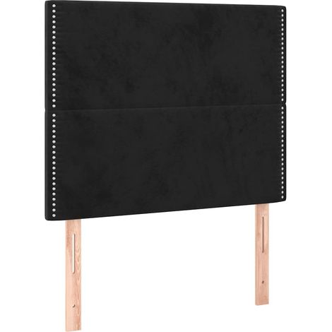 Maison Exclusive - Cabecero Terciopelo Negro 100x5x118/128 cm (1/5)