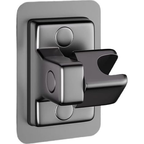 ABS shower head holder - 120° adjustable angle - No drilling required (1/5)