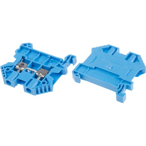 Bloc de jonction RS PRO, 4mm², A visser, Bleu ( Prix pour Paquet de 10 )