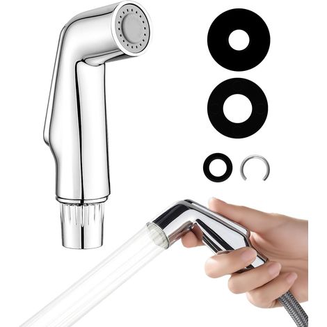 Pommeau de douche, robinet de cuisine, en acier inoxydable, tête de pulvérisation à tirette, douchette de rechange, pour robinets de cuisine, salle de bain et lavabo (1/5)