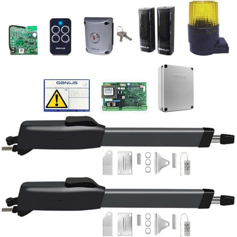 Kit GENIUS FAAC MISTRAL Reversibile 300 230V Automazione Cancello a Battente - 2 Motori