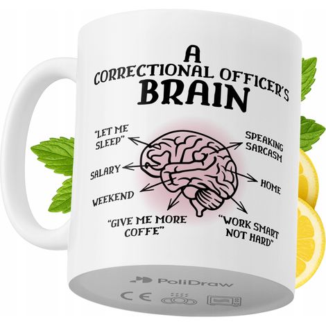 Lustige Tasse für Justizvollzugsbeamte – Kaffee- oder Teetasse mit witzigem Textdesign – ideal für Geburtstage, Namenstage, Feiertage und besondere Anlässe. Hochwertige Tasse für Zuhause, Büro und Arb